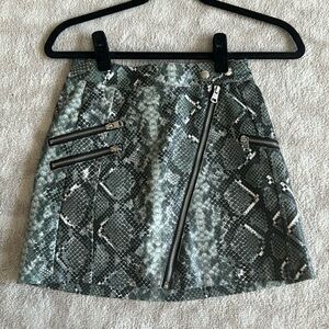 Bershka Snake skin skirt